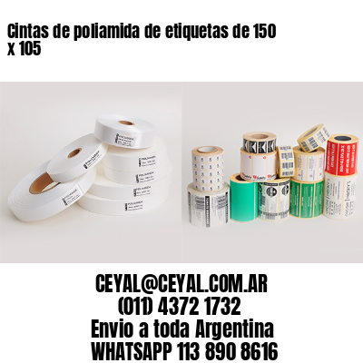 Cintas de poliamida de etiquetas de 150 x 105