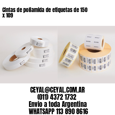Cintas de poliamida de etiquetas de 150 x 109
