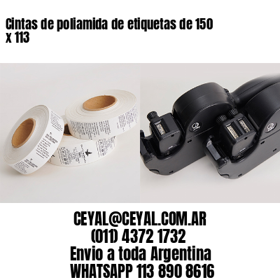 Cintas de poliamida de etiquetas de 150 x 113