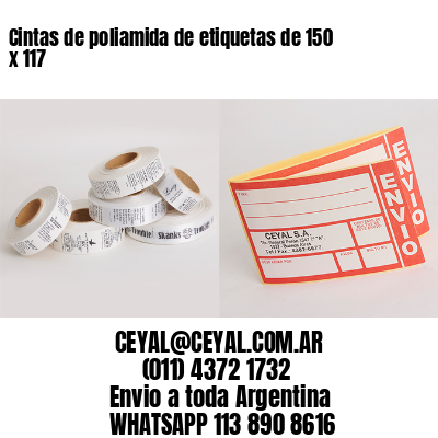 Cintas de poliamida de etiquetas de 150 x 117