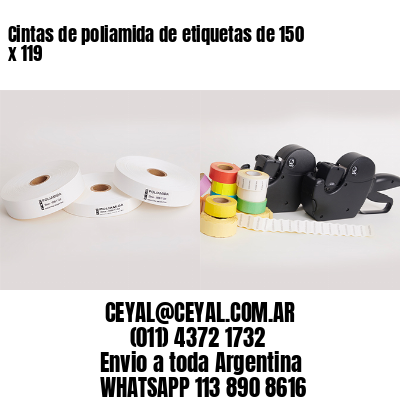 Cintas de poliamida de etiquetas de 150 x 119