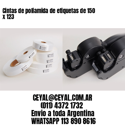 Cintas de poliamida de etiquetas de 150 x 123