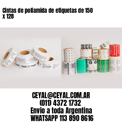 Cintas de poliamida de etiquetas de 150 x 128