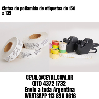 Cintas de poliamida de etiquetas de 150 x 135