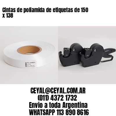 Cintas de poliamida de etiquetas de 150 x 138