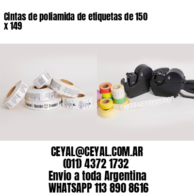 Cintas de poliamida de etiquetas de 150 x 149