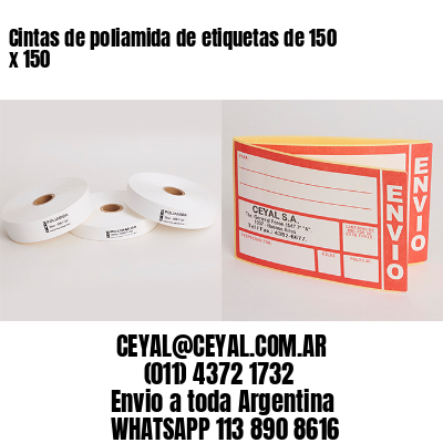 Cintas de poliamida de etiquetas de 150 x 150