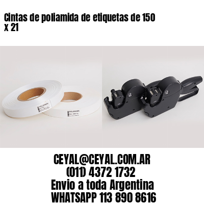 Cintas de poliamida de etiquetas de 150 x 21