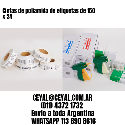 Cintas de poliamida de etiquetas de 150 x 24