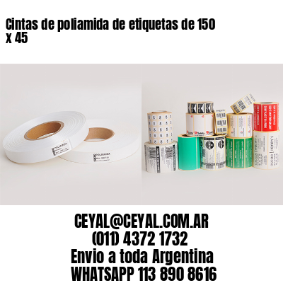 Cintas de poliamida de etiquetas de 150 x 45