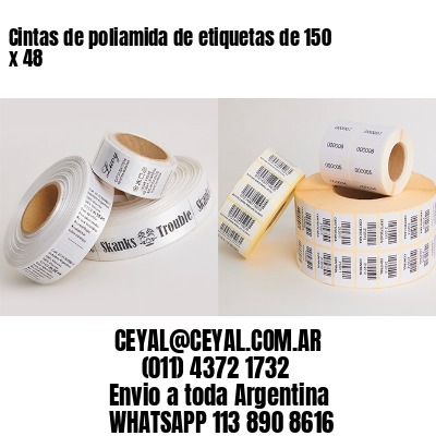 Cintas de poliamida de etiquetas de 150 x 48