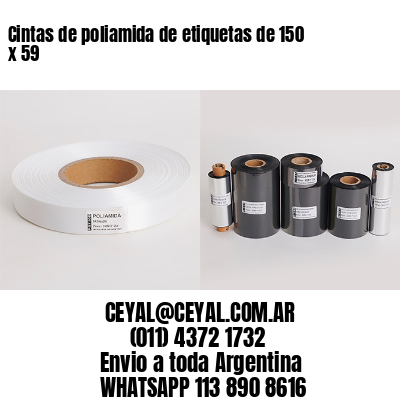 Cintas de poliamida de etiquetas de 150 x 59