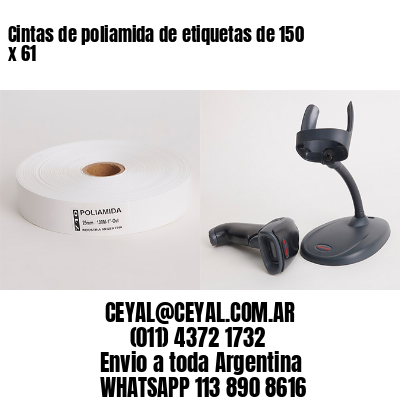 Cintas de poliamida de etiquetas de 150 x 61