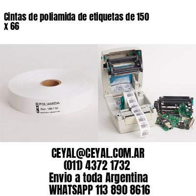 Cintas de poliamida de etiquetas de 150 x 66
