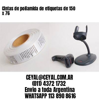Cintas de poliamida de etiquetas de 150 x 76