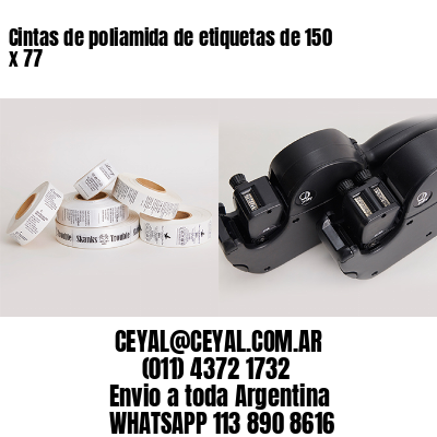 Cintas de poliamida de etiquetas de 150 x 77