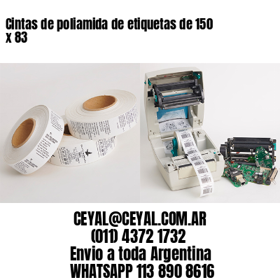 Cintas de poliamida de etiquetas de 150 x 83