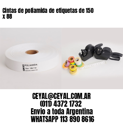 Cintas de poliamida de etiquetas de 150 x 88