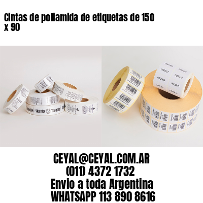 Cintas de poliamida de etiquetas de 150 x 90