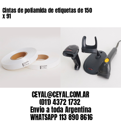 Cintas de poliamida de etiquetas de 150 x 91