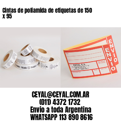 Cintas de poliamida de etiquetas de 150 x 95