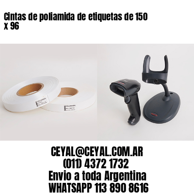 Cintas de poliamida de etiquetas de 150 x 96