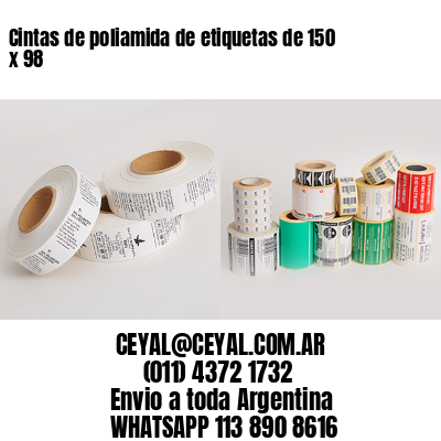 Cintas de poliamida de etiquetas de 150 x 98