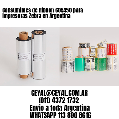 Consumibles de Ribbon 60×450 para Impresoras Zebra en Argentina
