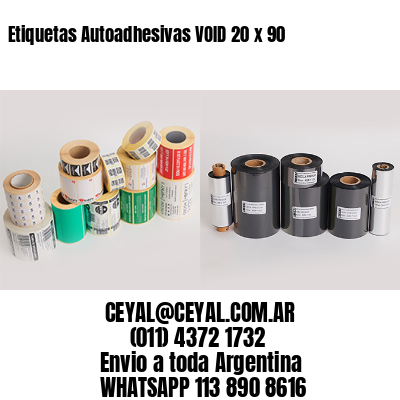 Etiquetas Autoadhesivas VOID 20 x 90