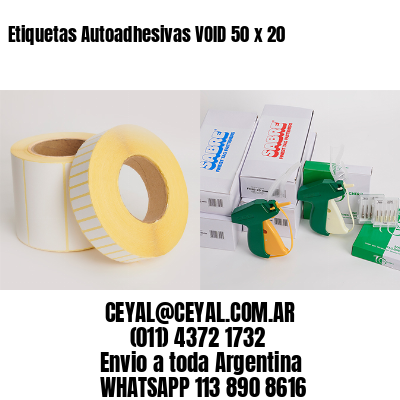 Etiquetas Autoadhesivas VOID 50 x 20