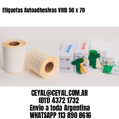 Etiquetas Autoadhesivas VOID 50 x 70