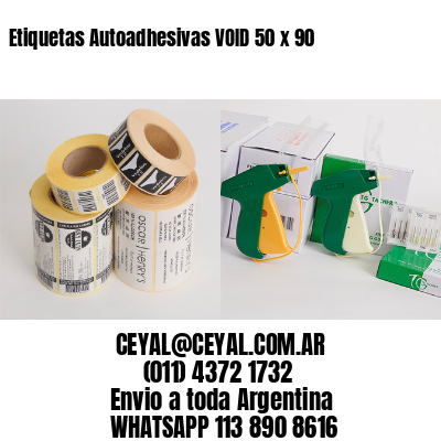 Etiquetas Autoadhesivas VOID 50 x 90