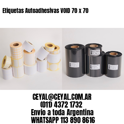 Etiquetas Autoadhesivas VOID 70 x 70