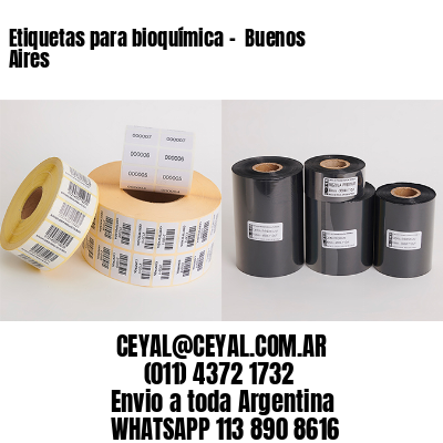 Etiquetas para bioquímica –  Buenos Aires