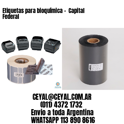 Etiquetas para bioquímica –  Capital Federal