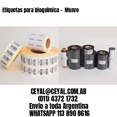 Etiquetas para bioquímica –  Munro