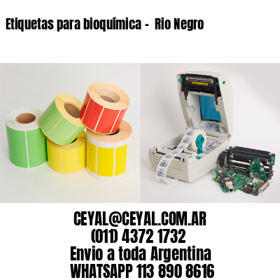Etiquetas para bioquímica –  Rio Negro