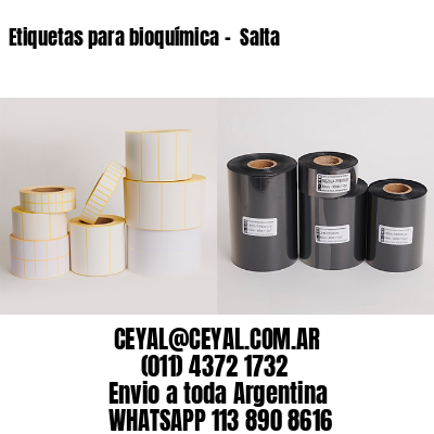 Etiquetas para bioquímica –  Salta