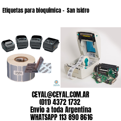 Etiquetas para bioquímica –  San Isidro