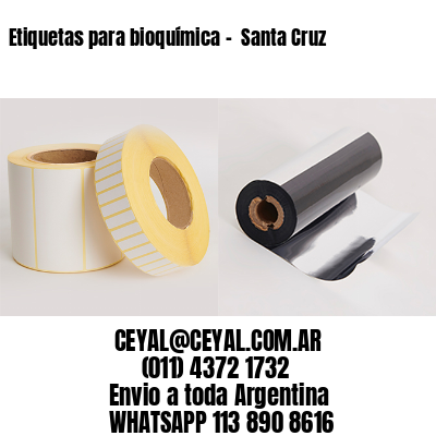 Etiquetas para bioquímica –  Santa Cruz