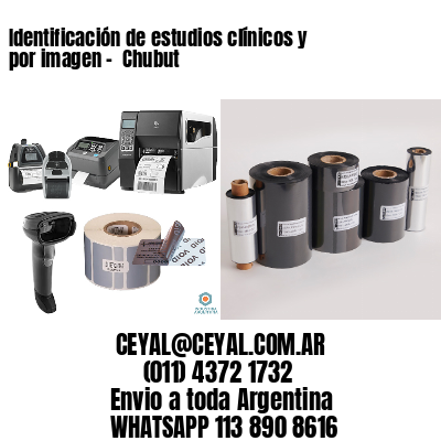 Identificación de estudios clínicos y por imagen –  Chubut