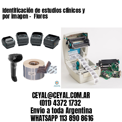 Identificación de estudios clínicos y por imagen –  Flores