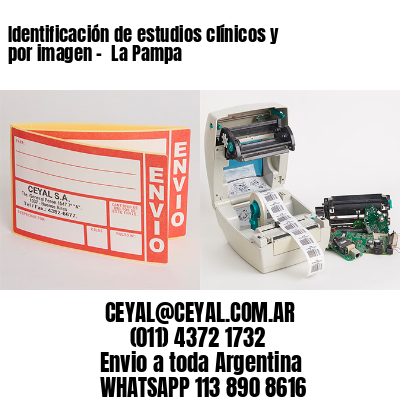 Identificación de estudios clínicos y por imagen –  La Pampa