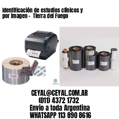 Identificación de estudios clínicos y por imagen –  Tierra del Fuego