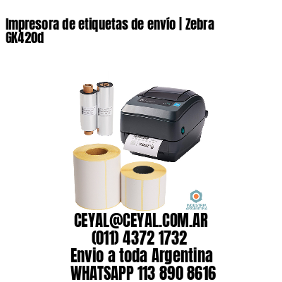 Impresora de etiquetas de envío | Zebra GK420d