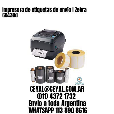 Impresora de etiquetas de envío | Zebra GX430d