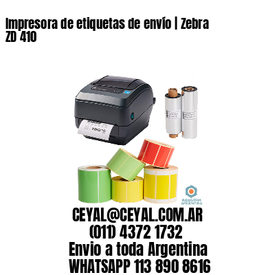 Impresora de etiquetas de envío | Zebra ZD 410