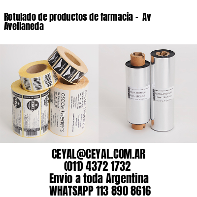 Rotulado de productos de farmacia -  Av Avellaneda