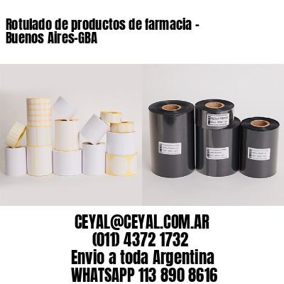 Rotulado de productos de farmacia –  Buenos Aires-GBA
