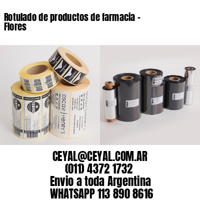 Rotulado de productos de farmacia –  Flores